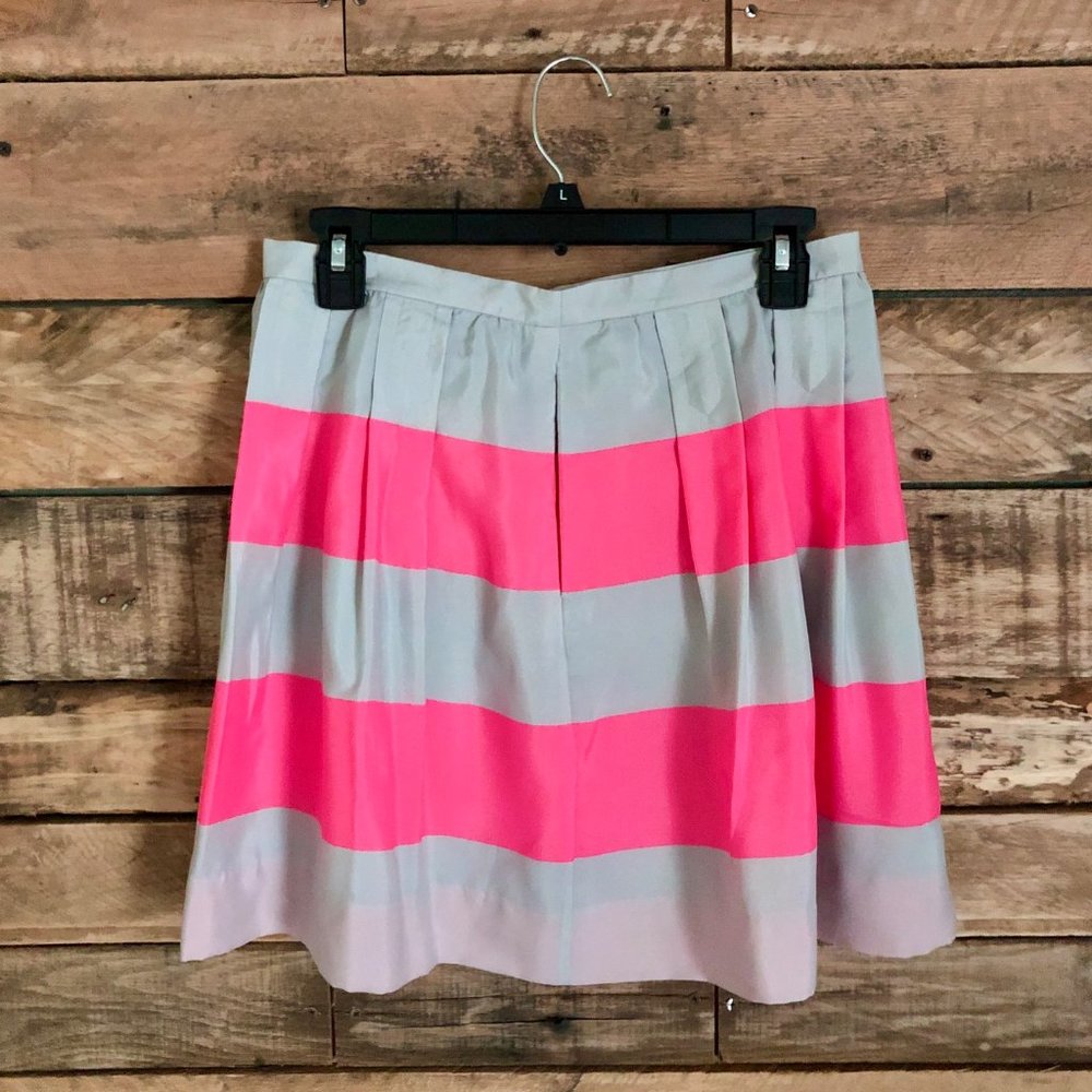 J. Crew Pink & Silver High Waisted Skirt